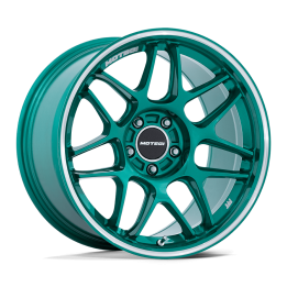 Jantă de Aluminiu, Motegi Racing MR158 TSUBAKI, 18x10.5, ET 25, 5x114.3, 72.56, Verde - EDK.ro