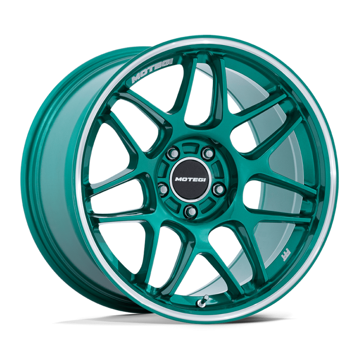 Jantă de Aluminiu, Motegi Racing MR158 TSUBAKI, 18x10.5, ET 25, 5x114.3, 72.56, Verde - EDK.ro