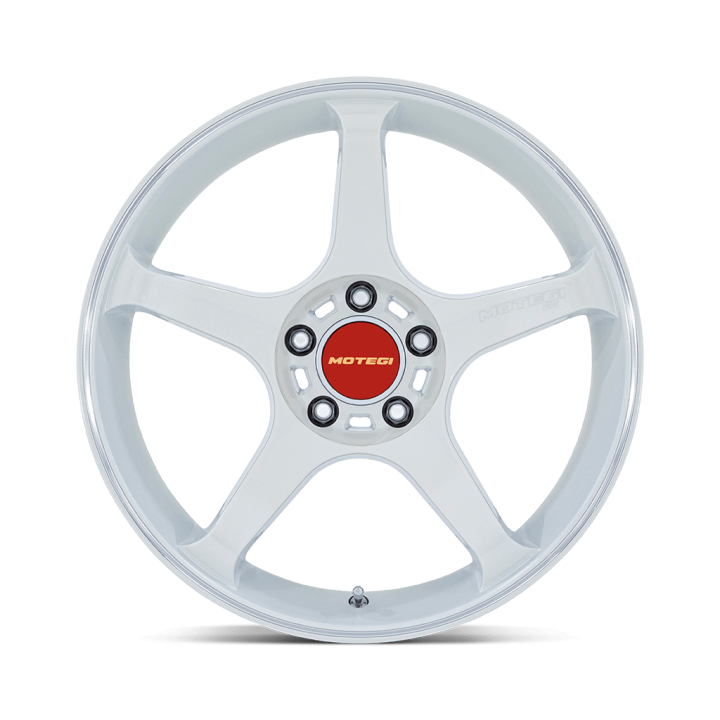 Alloy Wheel, Motegi Racing MR159 BATTLE V, 18x10.5, ET 25, 5x114.3, 72.56, White - EDK.ro