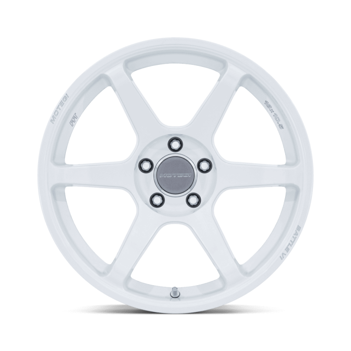 Jantă de Aluminiu, Motegi Racing MR160 BATTLE VI, 18x9.5, ET 25, 5x114.3, 72.56, Alb - EDK.ro