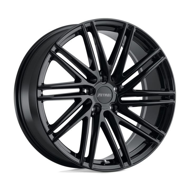 Jantă de Aluminiu, Petrol P1C, 18x8.0, ET 40, 5x114.3, 76.1, Negru - EDK.ro