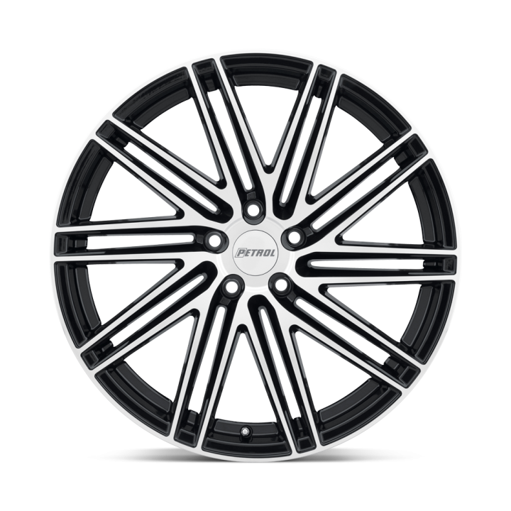 Jantă de Aluminiu, Petrol P1C, 19x8.0, ET 40, 5x114.3, 76.1, Negru - EDK.ro