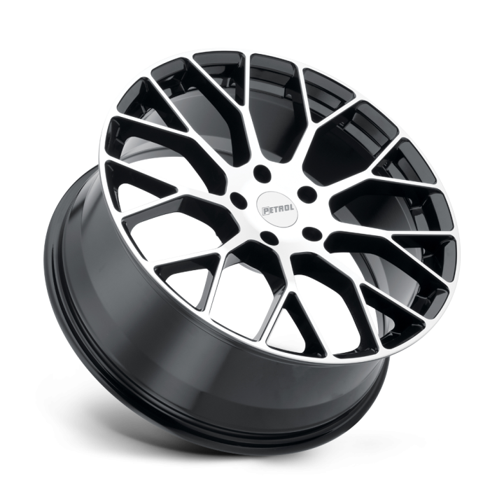 Jantă de Aluminiu, Petrol P2B, 19x8.0, ET 40, 5x114.3, 76.1, Negru - EDK.ro