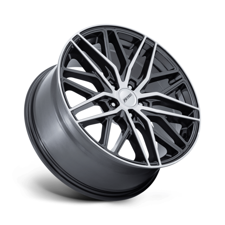Jantă de Aluminiu, Petrol PE004 P3E, 17x8.0, ET 40, 5x114.3, 72.56, Gri Metalizat - EDK.ro