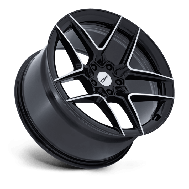 Alloy Wheel, TSW TW008 SLIPSTREAM, 20x9.0, ET 35, 5x114.3, 72.56, Black - EDK.ro