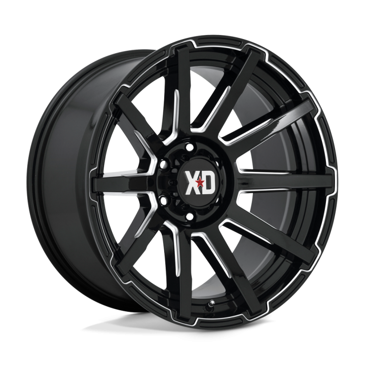 Jantă de Aluminiu, XD Series XD847 OUTBREAK, 17x8.0, ET 35, 5x114.3, 72.56, Negru - EDK.ro