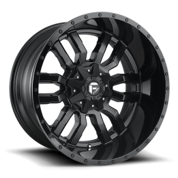 Alloy Wheel, FUEL D596 SLEDGE, 17x8.0, ET 35, 5x120, 65.07, Black - EDK.ro