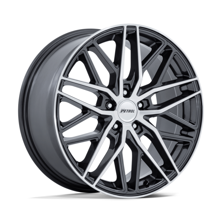 Jantă de Aluminiu, Petrol PE004 P3E, 18x8.0, ET 40, 5x120, 74.1, Gri Metalizat - EDK.ro