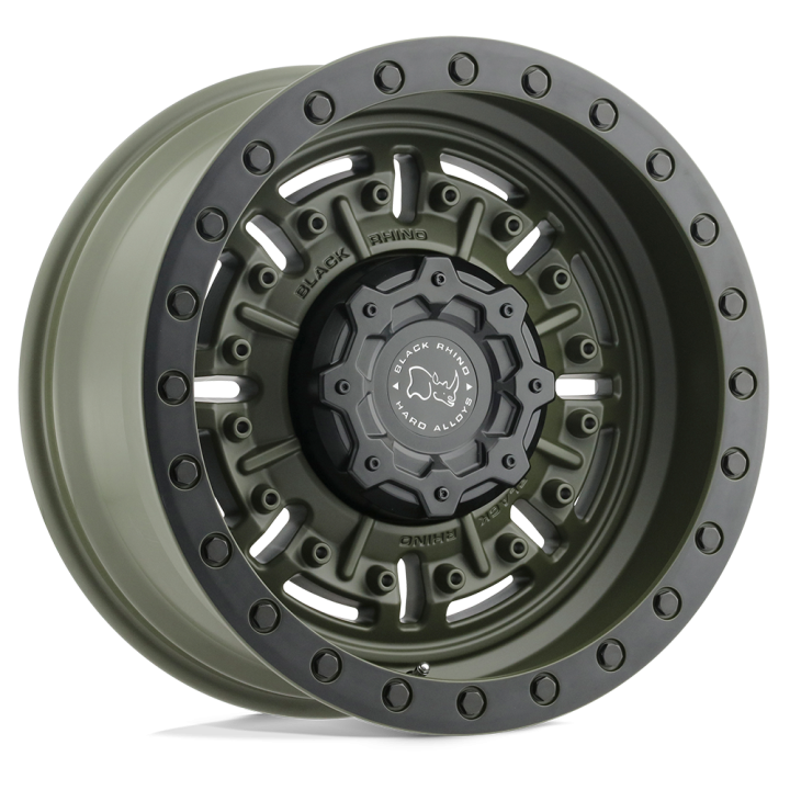 Alloy Wheel, Black Rhino ABRAMS, 18x9.5, ET -18, 5x127, 71.5, Green - EDK.ro
