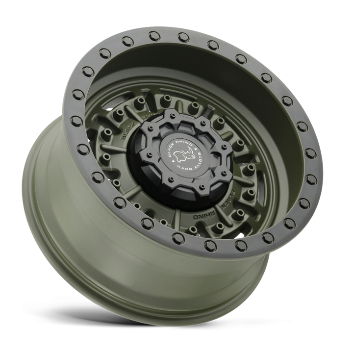 Jantă de Aluminiu, Black Rhino ABRAMS, 18x9.5, ET -18, 5x127, 71.5, Verde - EDK.ro