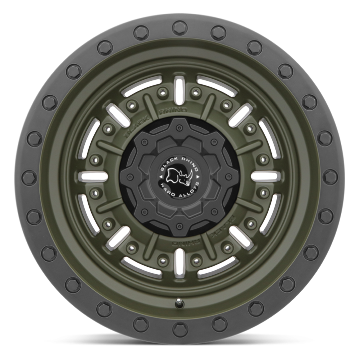 Jantă de Aluminiu, Black Rhino ABRAMS, 20x9.5, ET -18, 5x127, 71.5, Verde - EDK.ro