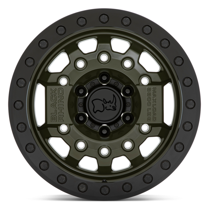 Alloy Wheel, Black Rhino AVENGER Beadlock, 17x8.5, ET -32, 5x127, 71.5, Black - EDK.ro