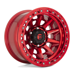 Alloy Wheel, FUEL D113 COVERT Beadlock, 17x9.0, ET -15, 5x127, 71.5, Red - EDK.ro