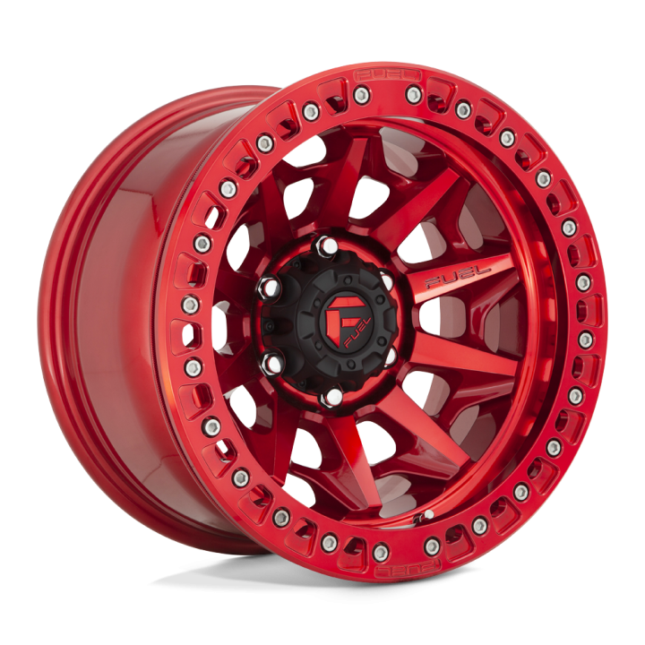 Alloy Wheel, FUEL D113 COVERT Beadlock, 17x9.0, ET -15, 5x127, 71.5, Red - EDK.ro