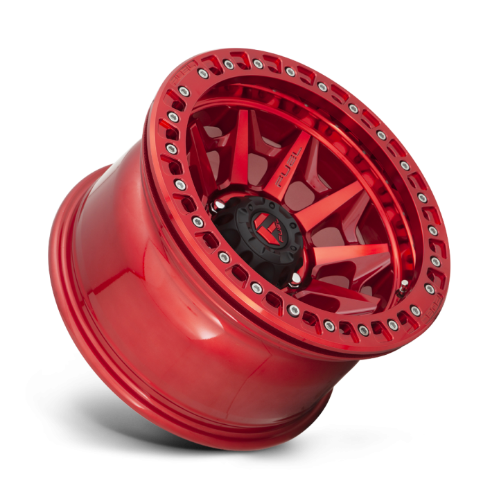 Jantă de Aluminiu, FUEL D113 COVERT Beadlock, 17x9.0, ET -15, 5x127, 71.5, Roșu - EDK.ro