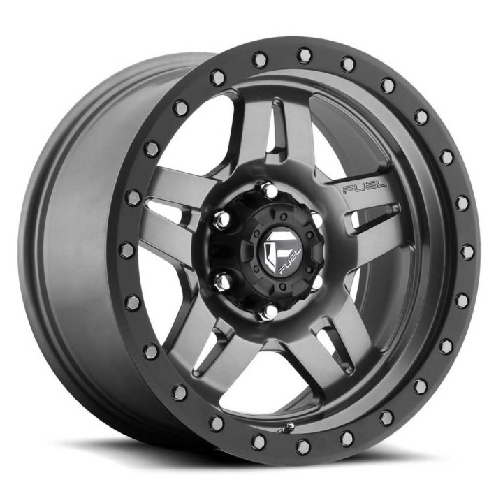 Jantă de Aluminiu, FUEL D558 ANZA, 17x8.5, ET -6, 5x127, 78.1, Negru - EDK.ro