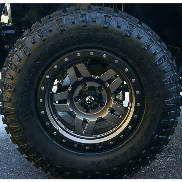 Jantă de Aluminiu, FUEL D558 ANZA, 17x8.5, ET -6, 5x127, 78.1, Negru - EDK.ro