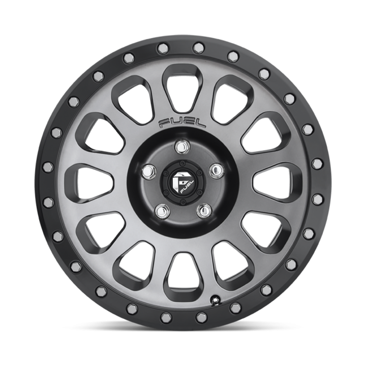 Alloy Wheel, FUEL D601 VECTOR, 18x9.0, ET 1, 5x127, 78.1, Black - EDK.ro