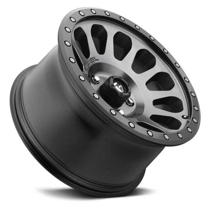 Alloy Wheel, FUEL D601 VECTOR, 17x9.0, ET -12, 5x127, 78.1, Black - EDK.ro