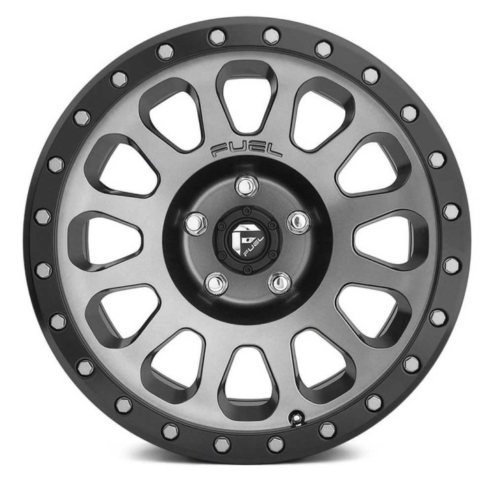 Jantă de Aluminiu, FUEL D601 VECTOR, 17x9.0, ET -12, 5x127, 78.1, Negru - EDK.ro