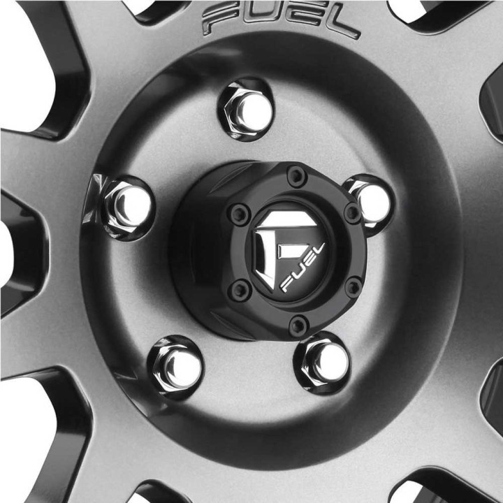 Alloy Wheel, FUEL D601 VECTOR, 17x9.0, ET -12, 5x127, 78.1, Black - EDK.ro