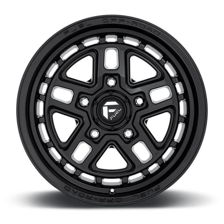 Jantă de Aluminiu, FUEL D667 NITRO, 17x9.0, ET -12, 5x127, 71.5, Negru - EDK.ro