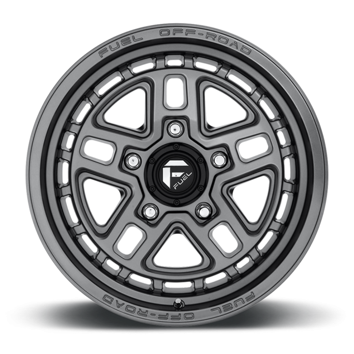 Jantă de Aluminiu, FUEL D668 NITRO, 17x9.0, ET -12, 5x127, 71.5, Gri Metalizat - EDK.ro