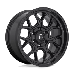 Alloy Wheel, FUEL D670 TECH, 18x9.0, ET -12, 5x127, 71.5, Black - EDK.ro