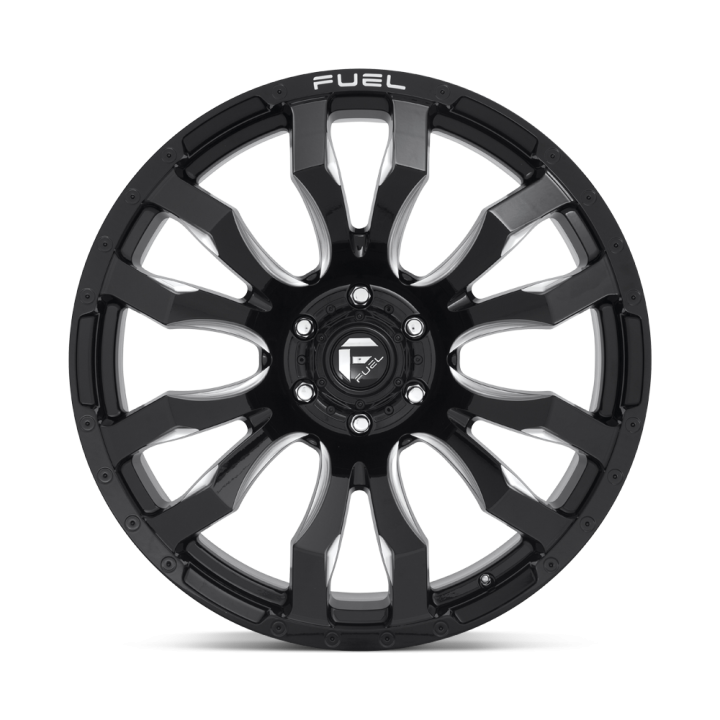 Jantă de Aluminiu, FUEL D673 BLITZ, 17x9.0, ET -12, 5x127, 71.5, Negru - EDK.ro