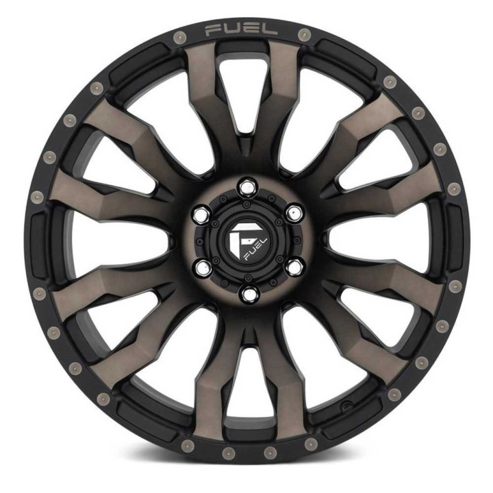 Alloy Wheel, FUEL D674 BLITZ, 20x9.0, ET 1, 5x127, 71.5, Black - EDK.ro