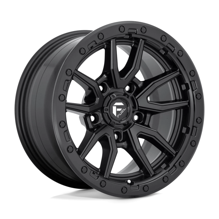 Jantă de Aluminiu, FUEL D679 REBEL, 17x9.0, ET -12, 5x127, 71.5, Negru - EDK.ro