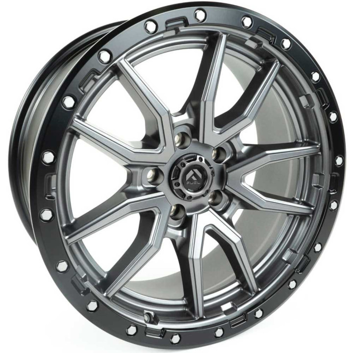 Jantă de Aluminiu, FUEL D680 REBEL 5, 20x9.0, ET 20, 5x127, 71.5, Negru - EDK.ro