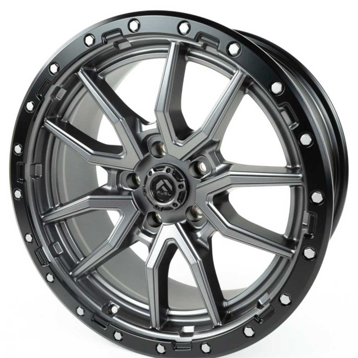 Jantă de Aluminiu, FUEL D680 REBEL 5, 20x9.0, ET 20, 5x127, 71.5, Negru - EDK.ro