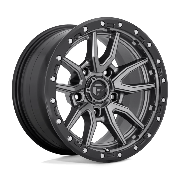 Jantă de Aluminiu, FUEL D680 REBEL, 17x9.0, ET -12, 5x127, 71.5, Negru - EDK.ro