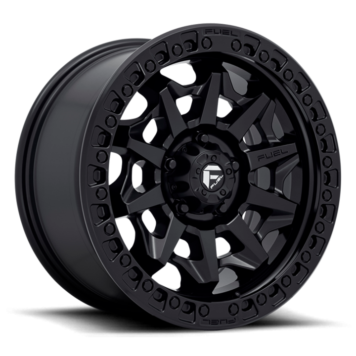 Jantă de Aluminiu, FUEL D694 COVERT, 17x9.0, ET -12, 5x127, 71.5, Negru - EDK.ro