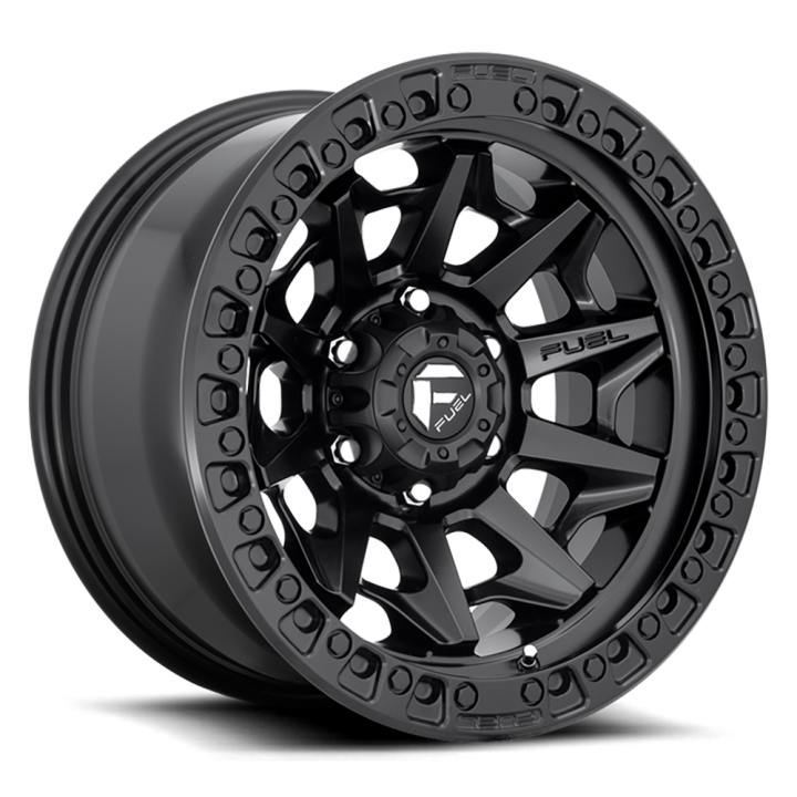 Alloy Wheel, FUEL D694 COVERT, 18x9.0, ET 1, 5x127, 71.5, Black - EDK.ro