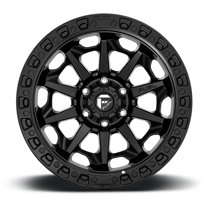 Alloy Wheel, FUEL D694 COVERT, 20x10.0, ET -18, 5x127, 71.5, Black - EDK.ro