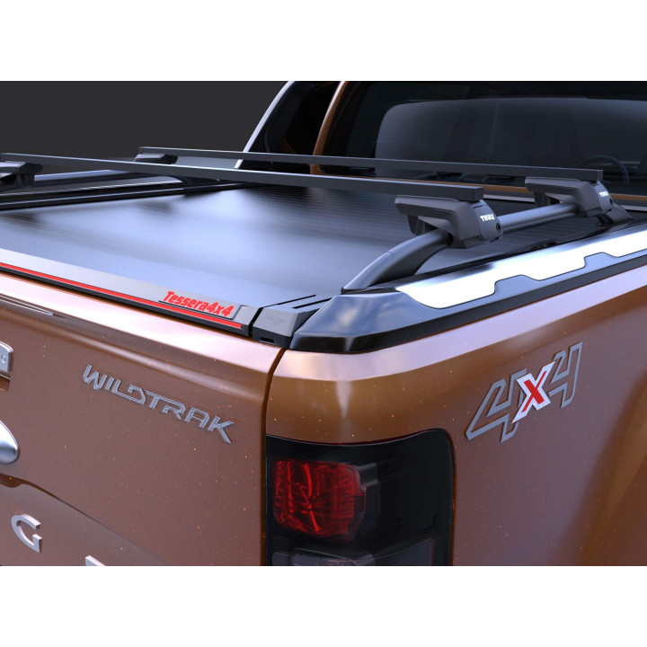 Manual Roll Top Tonneau Bed Cover, Tessera 4x4 SE, Ford Ranger Wildtrak Double Cab 2012 - 2022 - EDK.ro