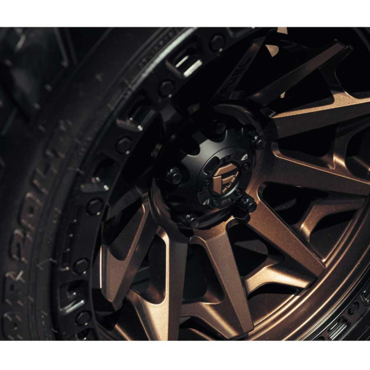 Jantă de Aluminiu, FUEL D696 COVERT, 17x9.0, ET -12, 5x127, 71.5, Negru - EDK.ro