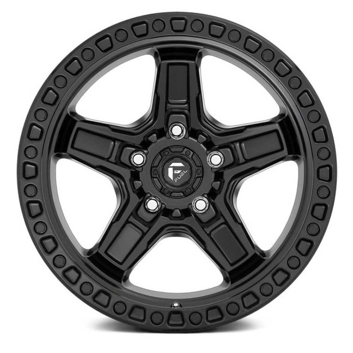 Alloy Wheel, FUEL D697 KICKER, 17x9.0, ET -12, 5x127, 71.5, Black - EDK.ro