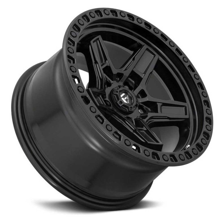 Jantă de Aluminiu, FUEL D697 KICKER, 17x9.0, ET -12, 5x127, 71.5, Negru - EDK.ro