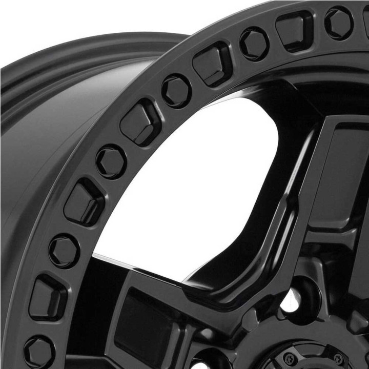 Alloy Wheel, FUEL D697 KICKER, 17x9.0, ET -12, 5x127, 71.5, Black - EDK.ro