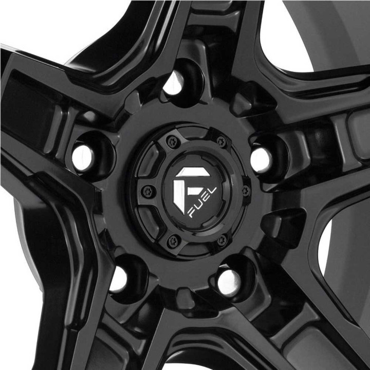 Jantă de Aluminiu, FUEL D697 KICKER, 17x9.0, ET -12, 5x127, 71.5, Negru - EDK.ro