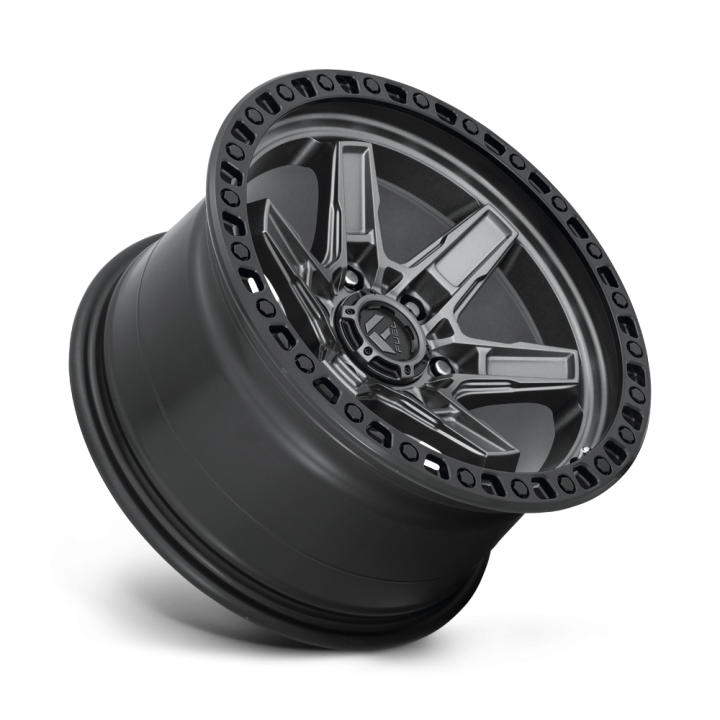 Alloy Wheel, FUEL D698 KICKER, 17x9.0, ET 1, 5x127, 71.5, Black - EDK.ro
