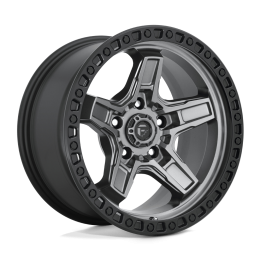 Alloy Wheel, FUEL D698 KICKER, 17x9.0, ET -12, 5x127, 71.5, Black - EDK.ro