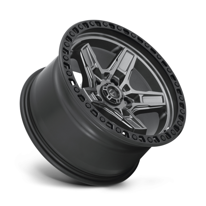 Jantă de Aluminiu, FUEL D698 KICKER, 17x9.0, ET -12, 5x127, 71.5, Negru - EDK.ro
