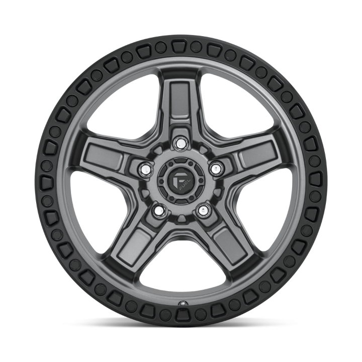 Alloy Wheel, FUEL D698 KICKER, 17x9.0, ET -12, 5x127, 71.5, Black - EDK.ro