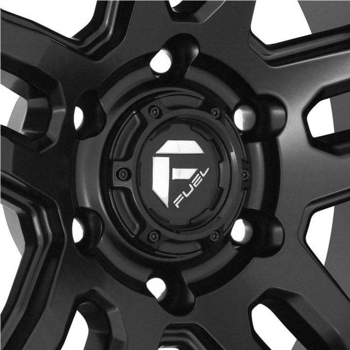 Alloy Wheel, FUEL D700 AMMO, 18x9.0, ET 20, 5x127, 71.5, Black - EDK.ro