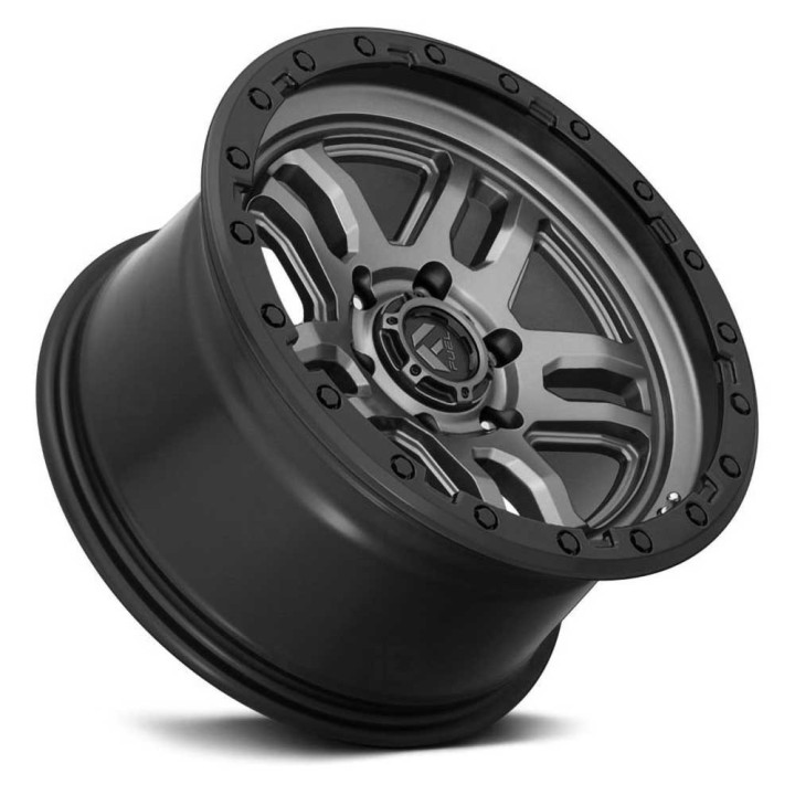 Alloy Wheel, FUEL D701 AMMO, 17x9.0, ET -12, 5x127, 71.5, Black - EDK.ro