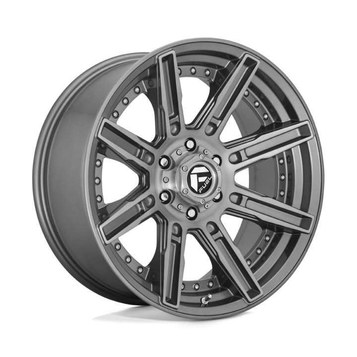 Jantă de Aluminiu, FUEL D710 ROGUE, 20x10.0, ET -18, 5x127, 71.5, Gri Metalizat - EDK.ro